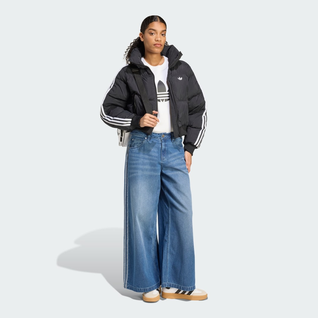 Adidas Adicolor Cropped Synthetisch Dons Pufferjack