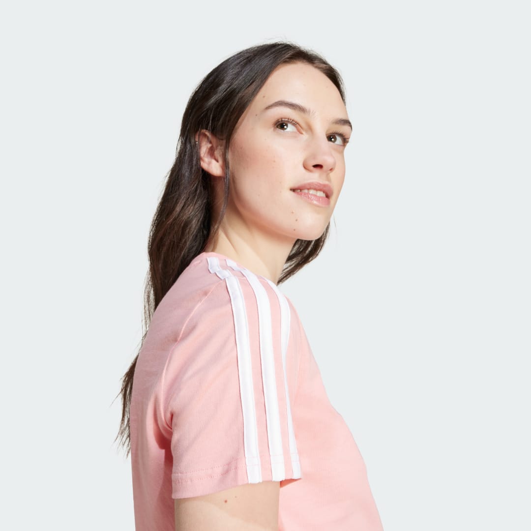 Adidas Essentials Slim 3-Stripes T-shirt
