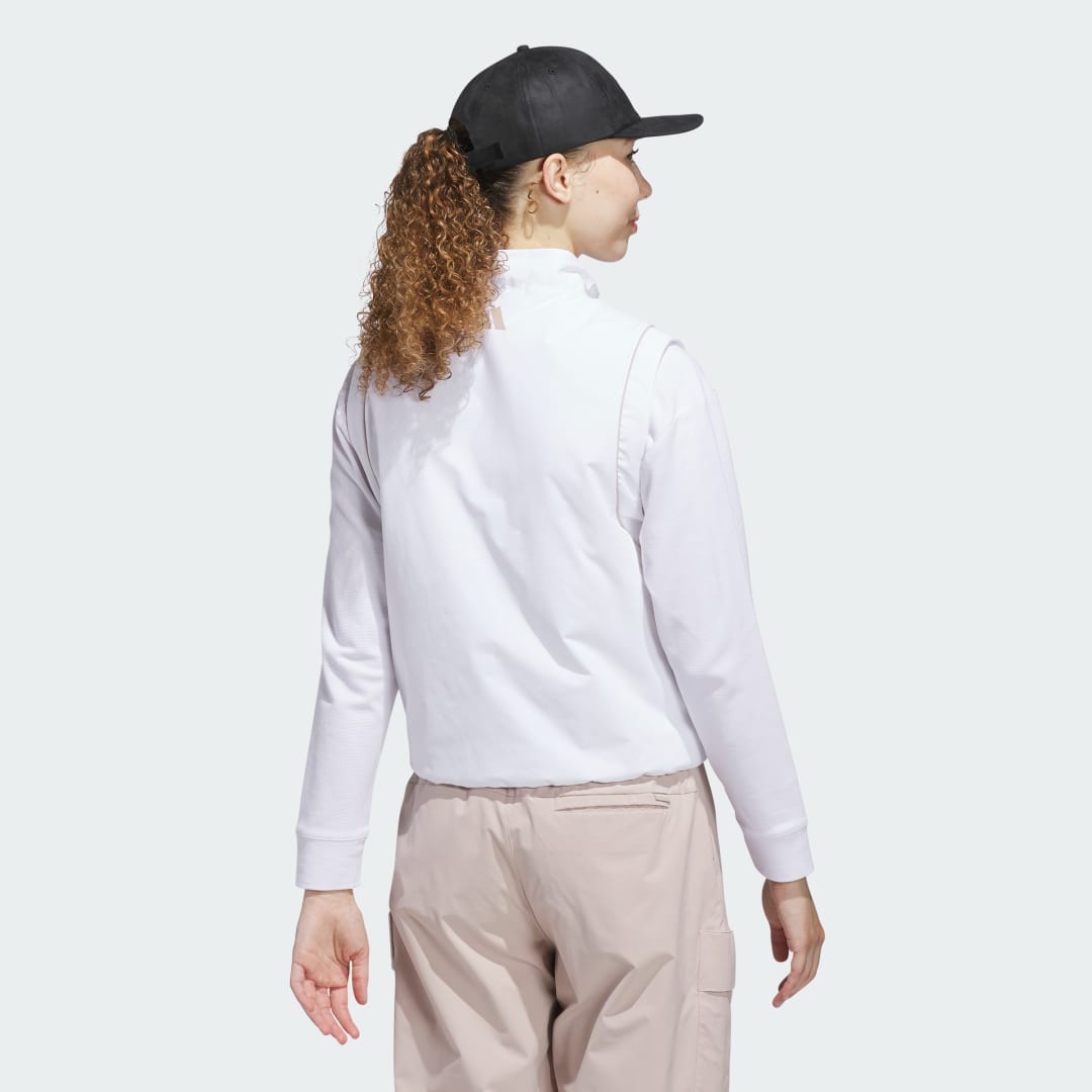 Adidas Beyond Twistweave Loose Quarter-Zip Mouwloos Shirt