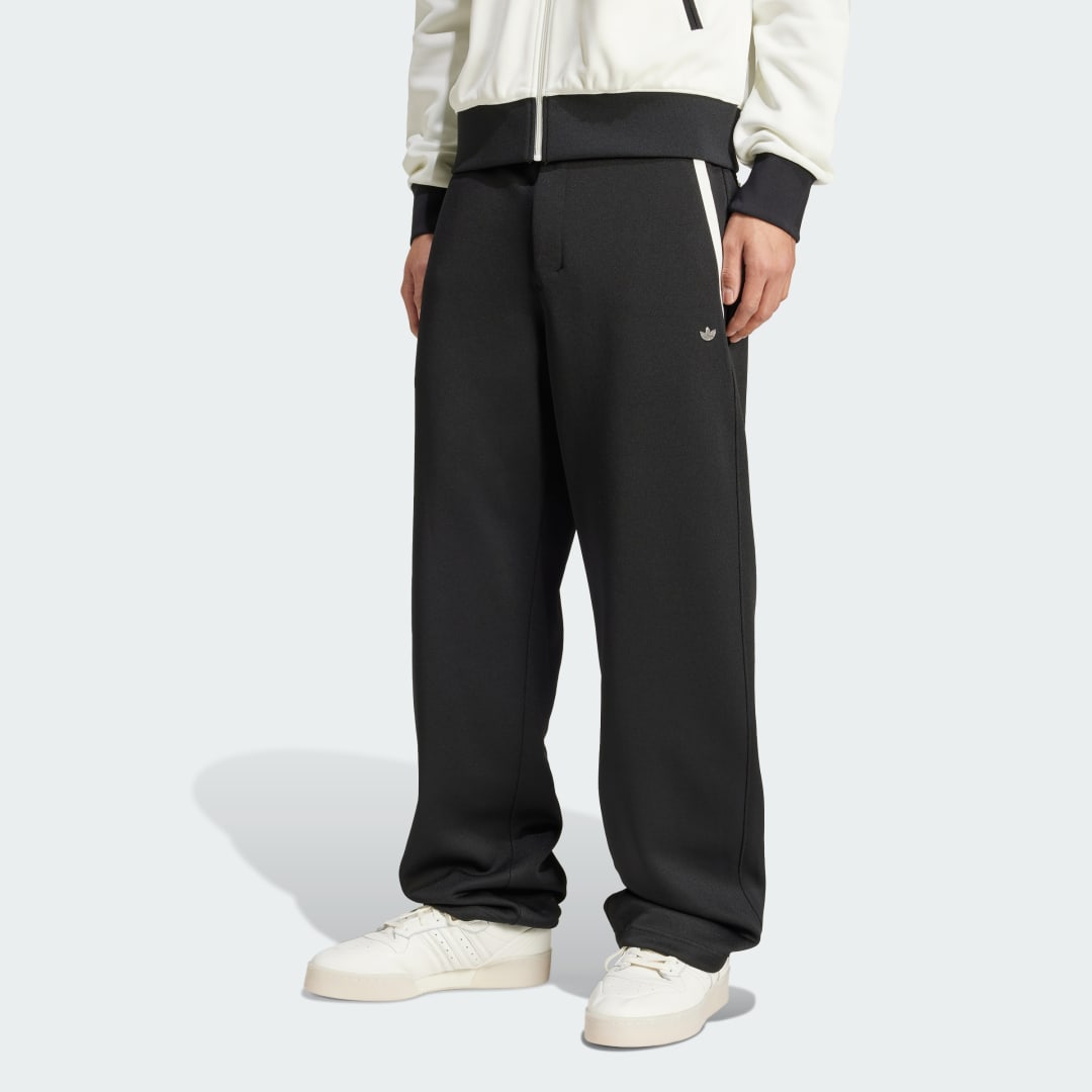 Adidas Originals Broek met logo-vormige applicatie Black Heren