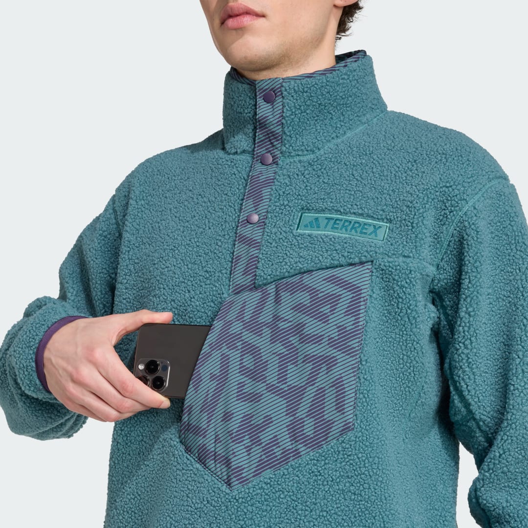 Adidas Terrex Xploric High Pile Fleece Pullover Sweatshirt