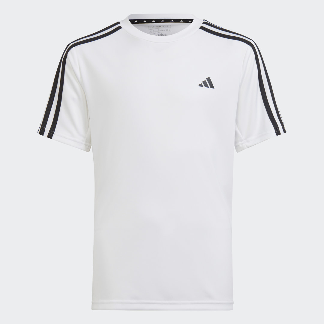 

adidas Camiseta Train Essentials AEROREADY 3 Rayas Ajuste Clásico Niño, Blanco