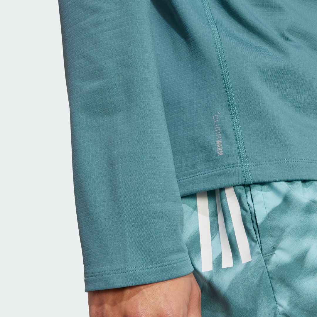Adidas Own The Run Winterized Hoodie Met Halve Rits