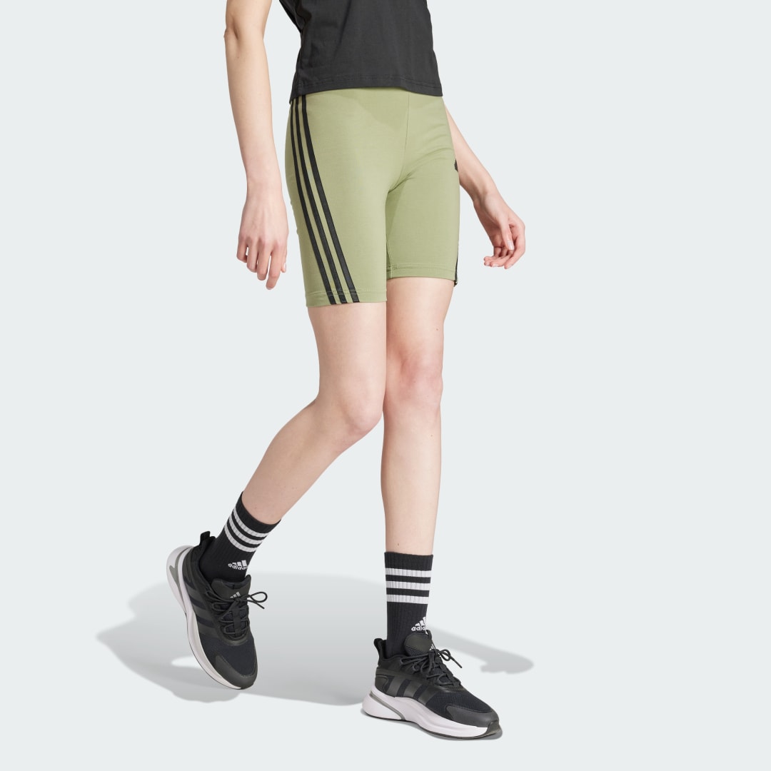 Thumbnail - Future Icons 3-Streifen kurze Leggings