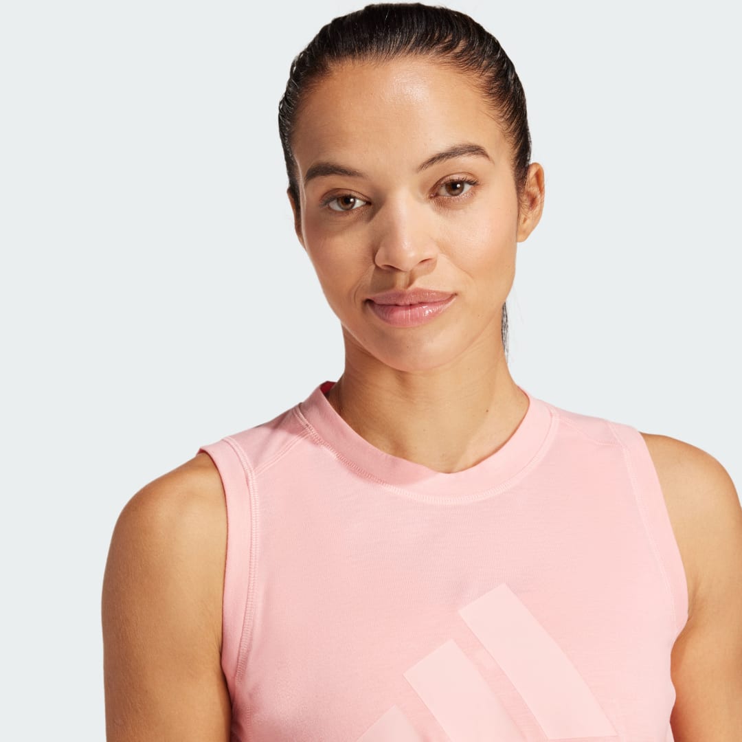 

adidas Esqueleto de Entrenamiento Train Essentials Big Performance Logo Mujer, Rosa