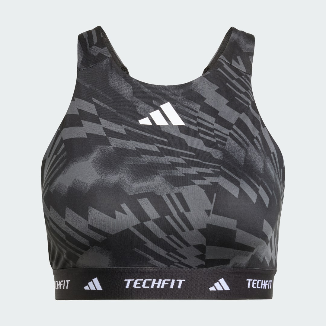 Brassière adidas Techfit Medium Support High Neck Print - vue 4