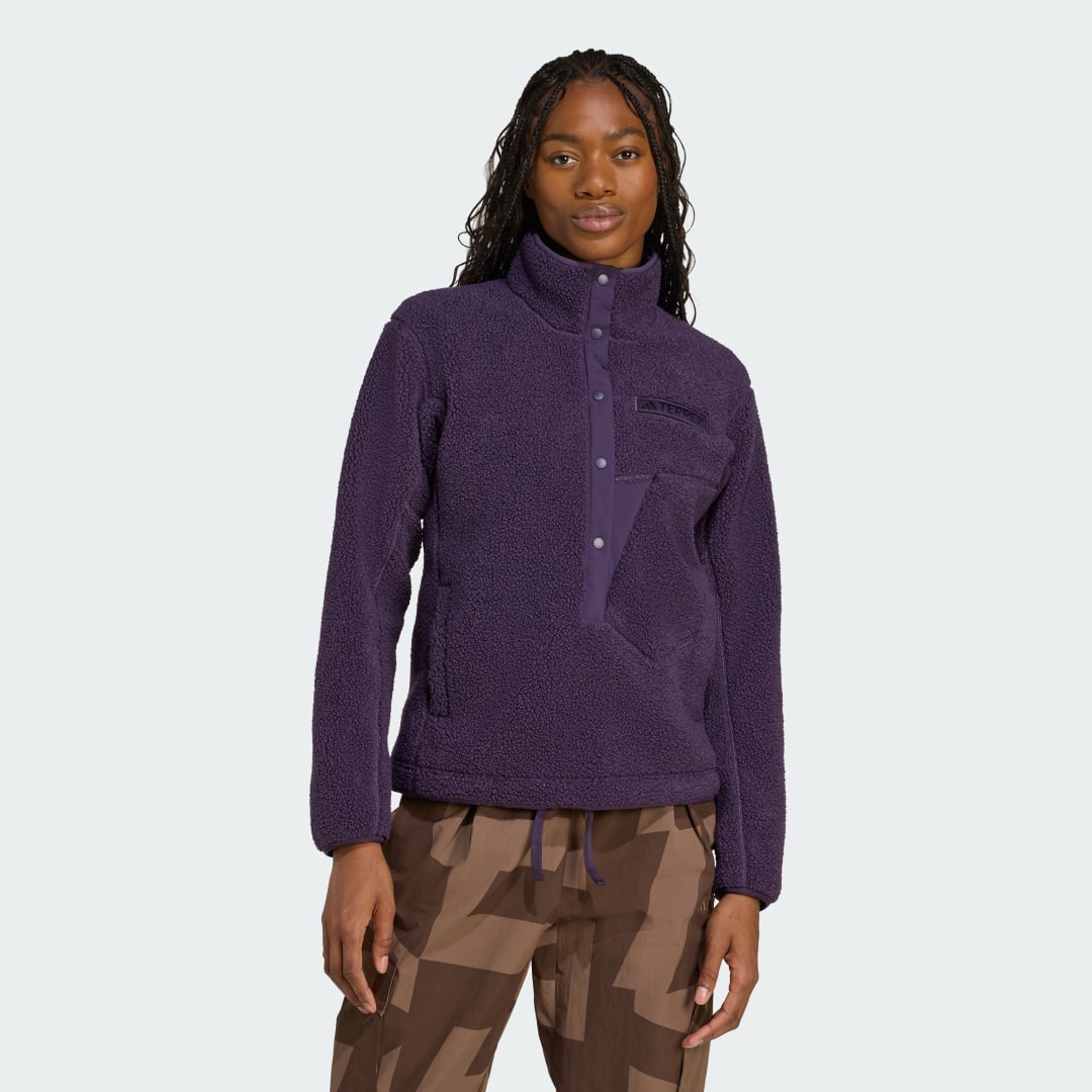 Adidas Terrex Xploric High Pile Fleece Pullover Sweatshirt