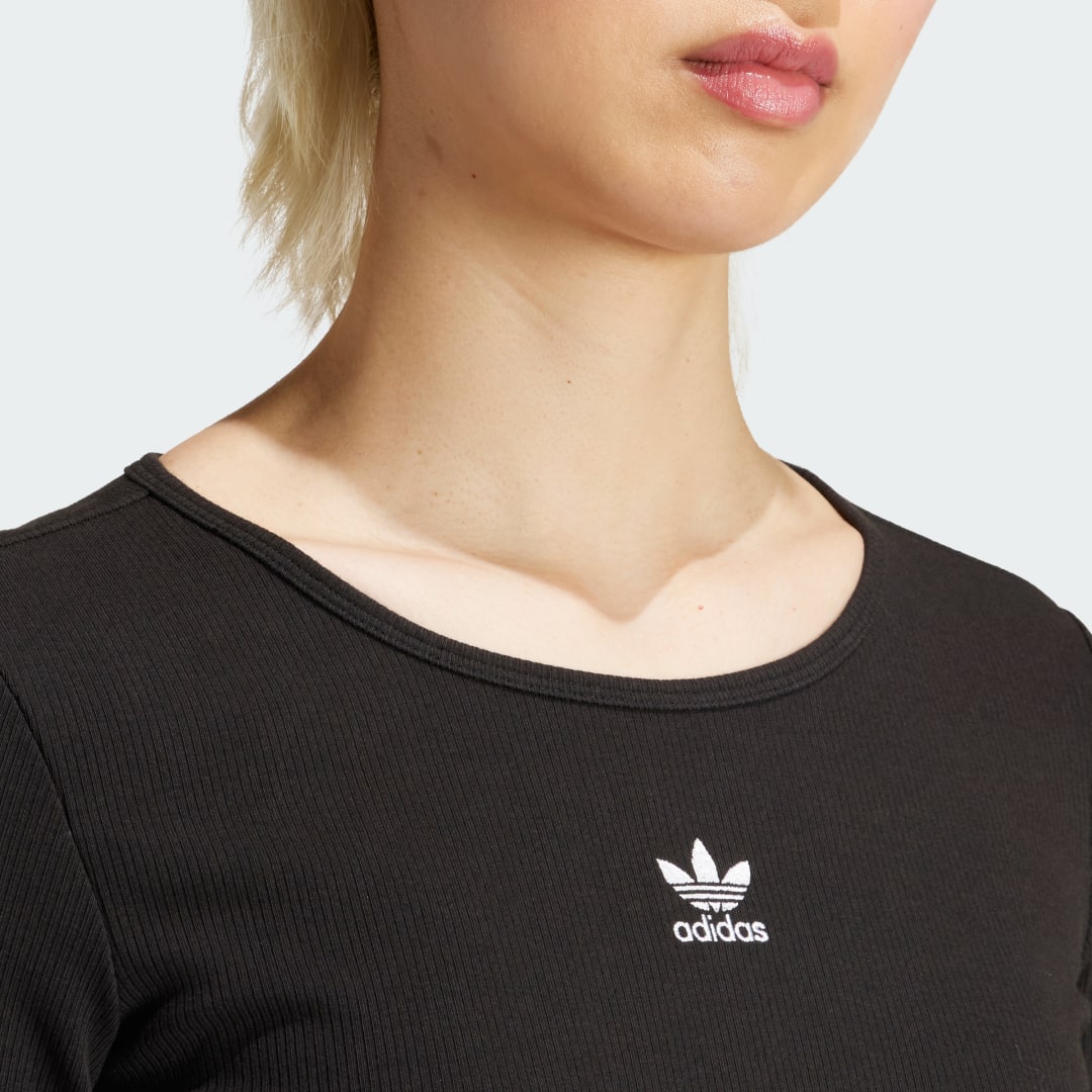 Adidas Essentials Ribbed Crop Longsleeve