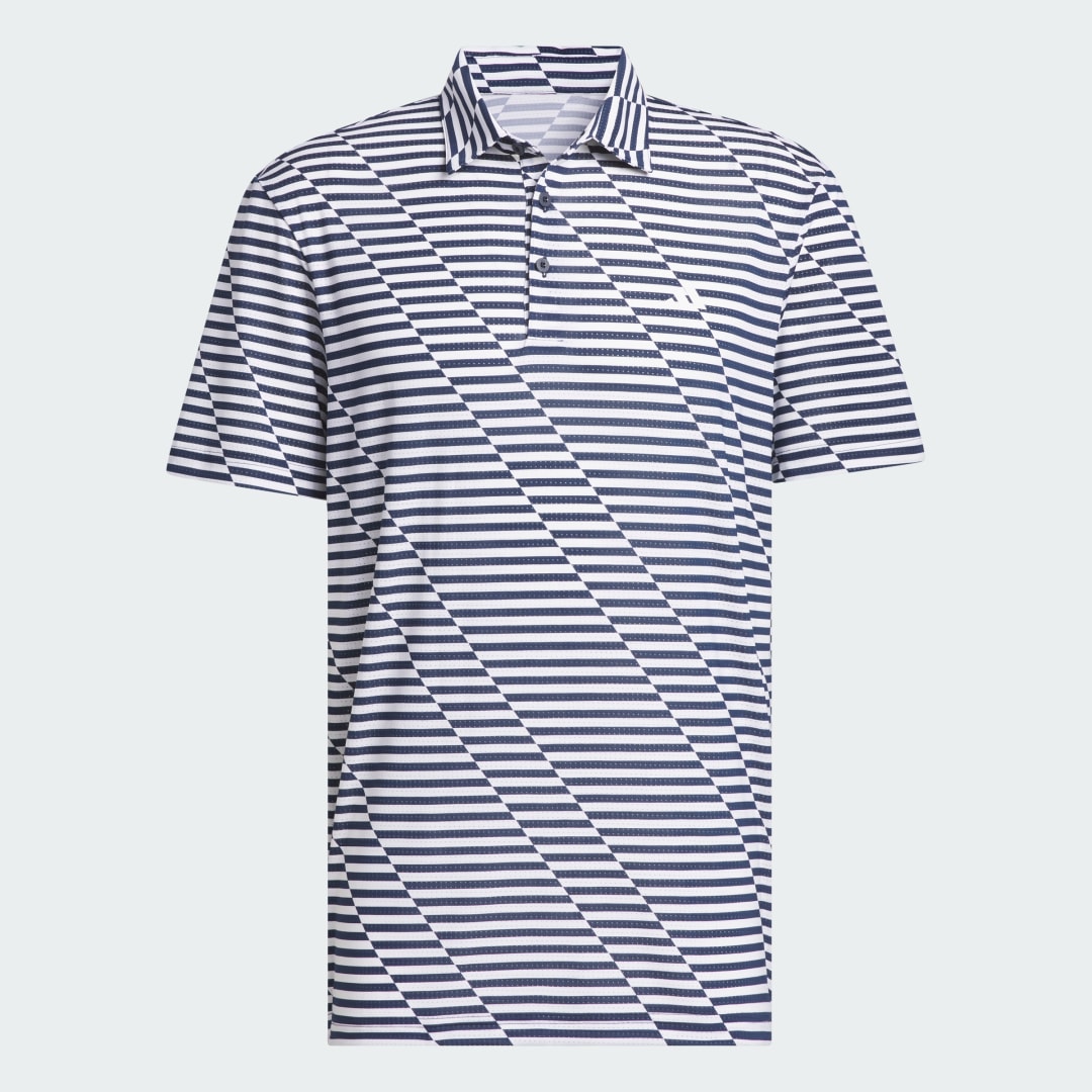 

adidas Playera Polo Estampada de Malla Ultimate365 Hombre, Collegiate azul/blanco