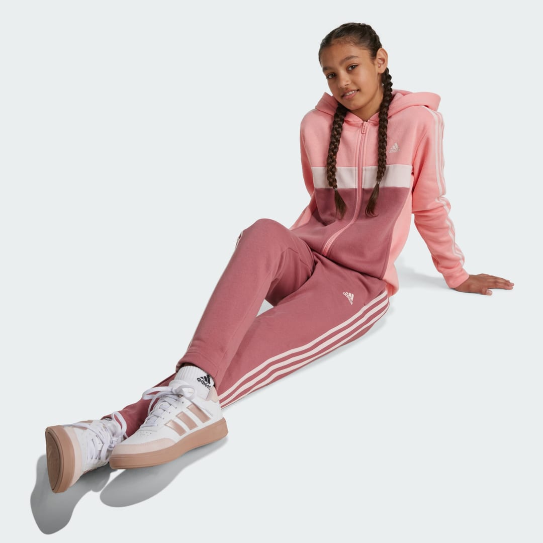 Adidas Tiberio 3-Stripes Colorblock Fleece Trainingspak Kids
