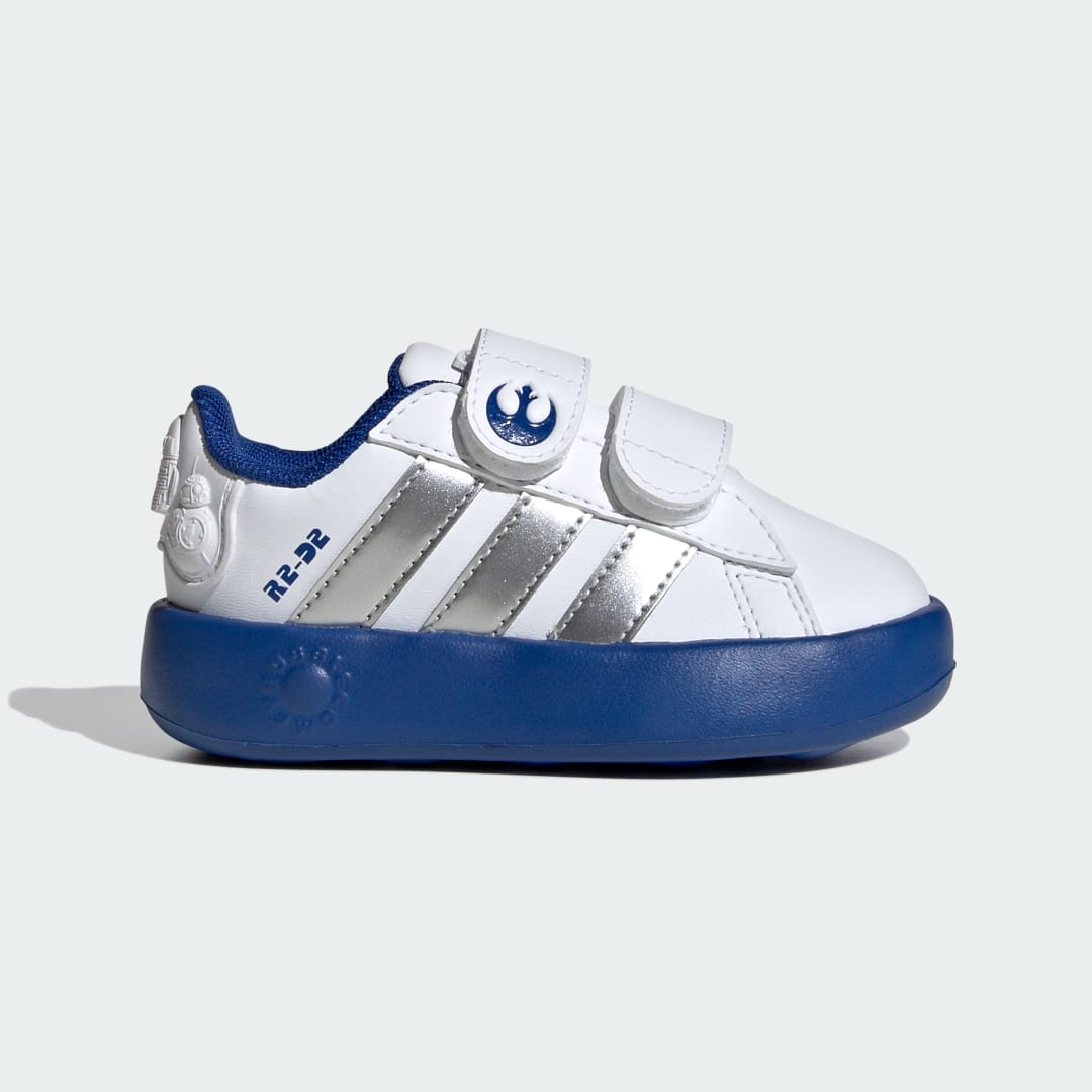 Adidas Grand Court sneaker Cloud White / Silver Metallic / Royal Blue