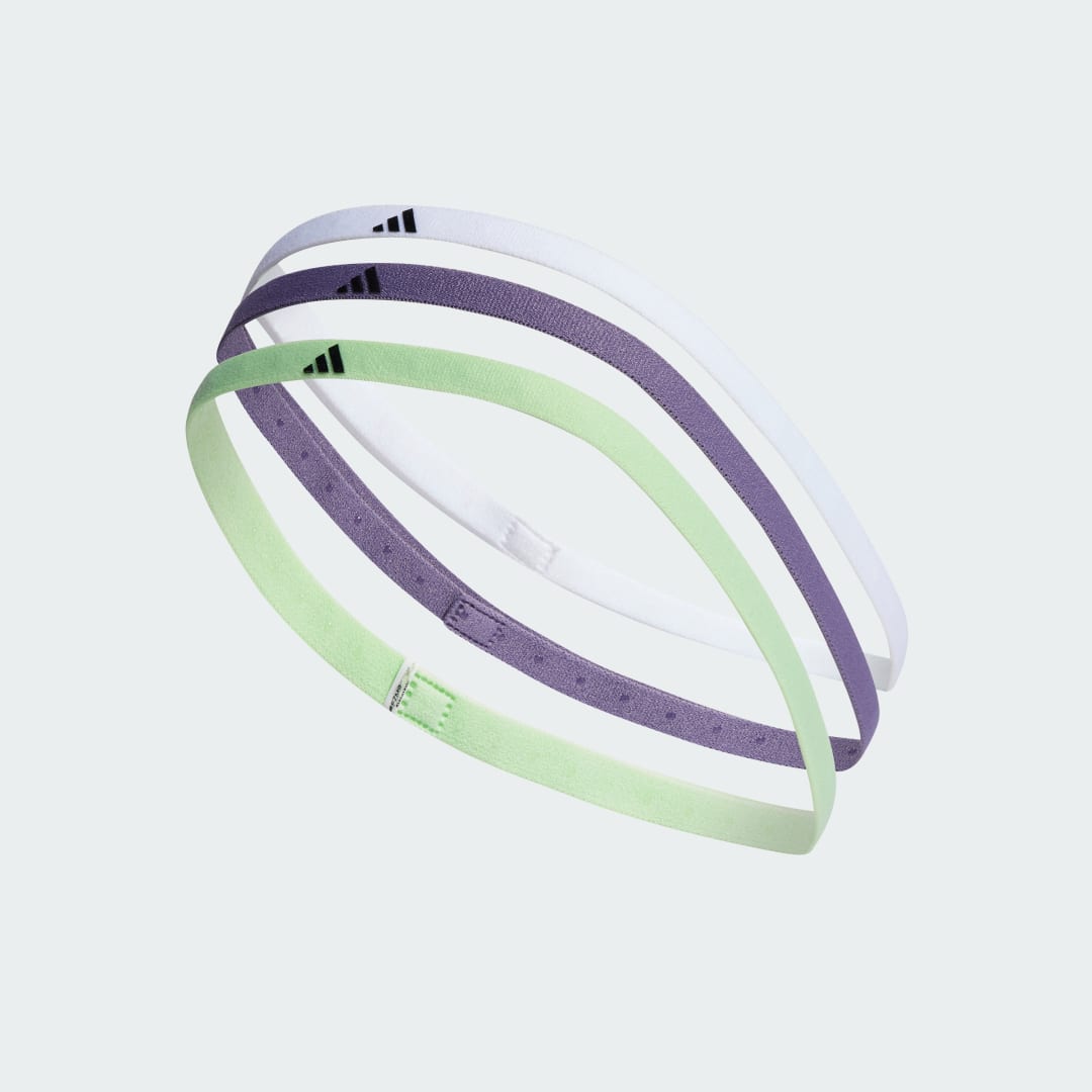 

adidas Bandas para el Pelo Paquete de 3 Unisex, Blanco