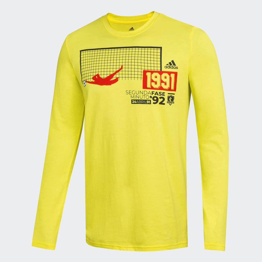 adidas Polera Graphic Colo Colo Polera Graphic Colo Colo Hombre  - Hombre Fútbol, Amarillo