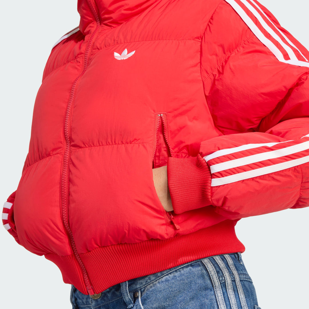 Adidas Adicolor Cropped Synthetisch Dons Pufferjack