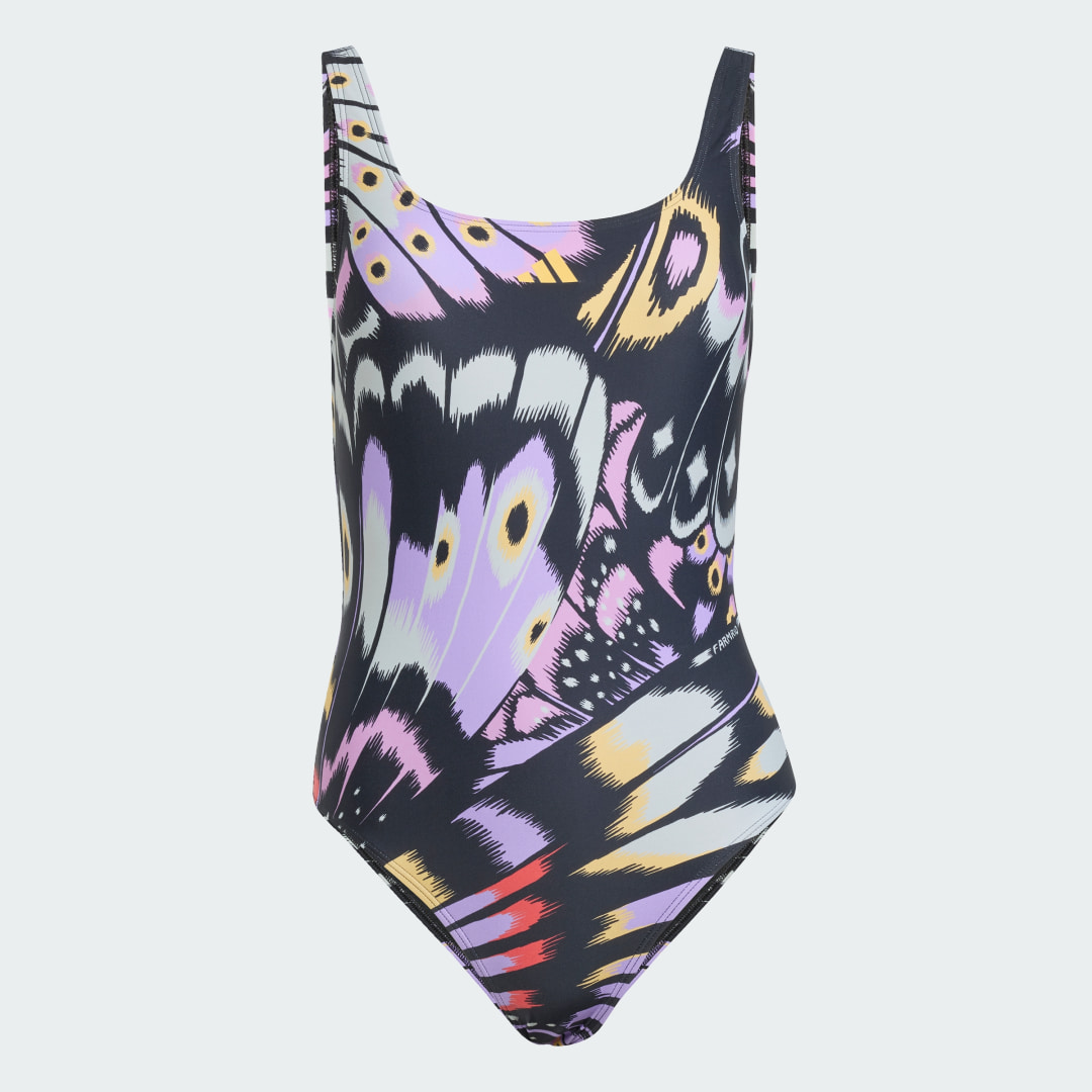 Maillot de bain dos en U graphique adidas x FARM - vue 4