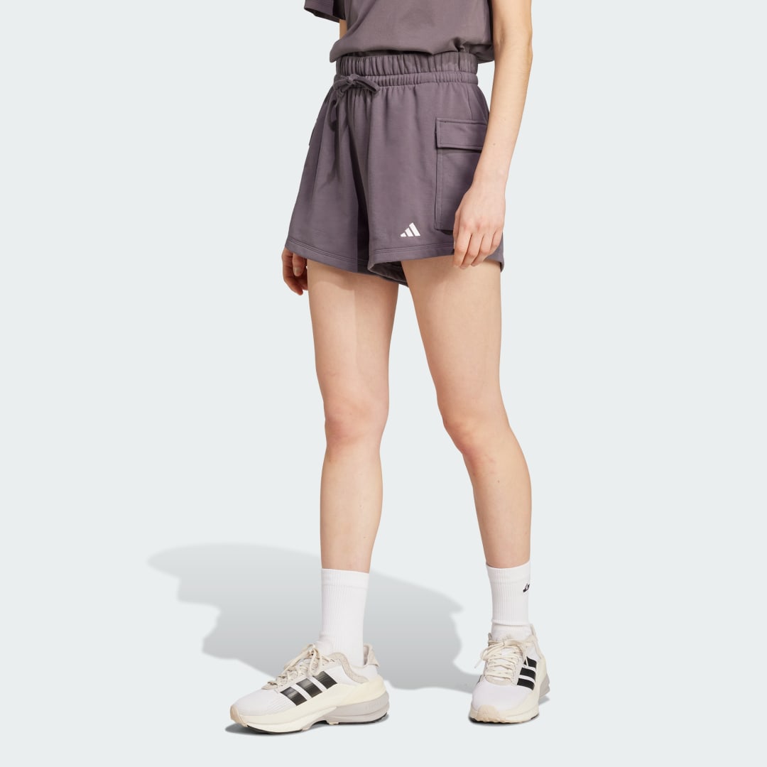 Adidas Essentials Small Logo French Terry Cargo Short