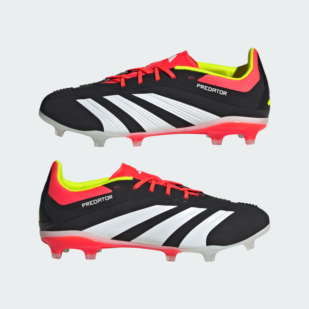 

adidas Calzado de Fútbol Predator Elite Terreno Firme Niño, Negro/blanco/solar rojo