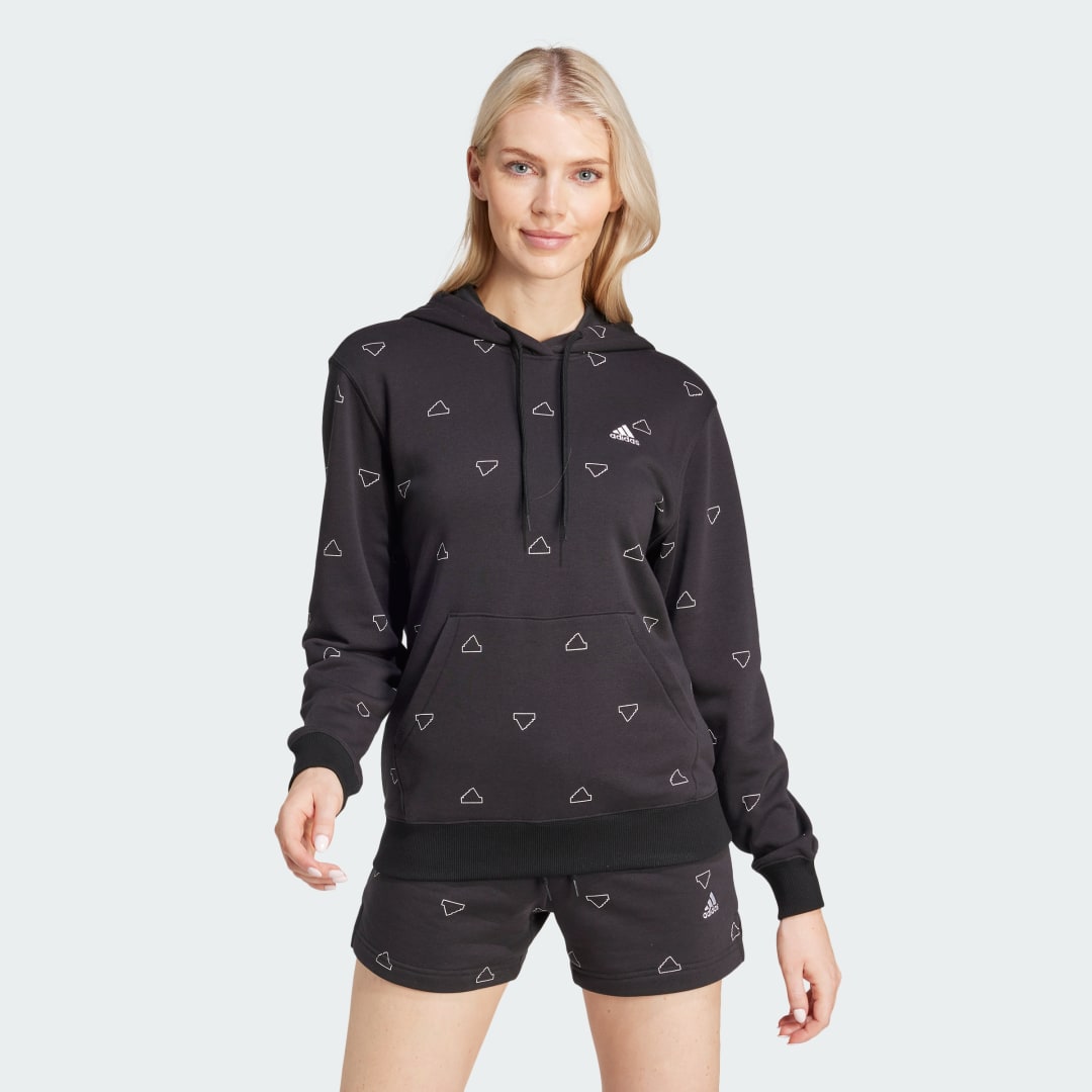 Image of Felpa con cappuccio Essentials Monogram Regular French Terry Graphic cod002