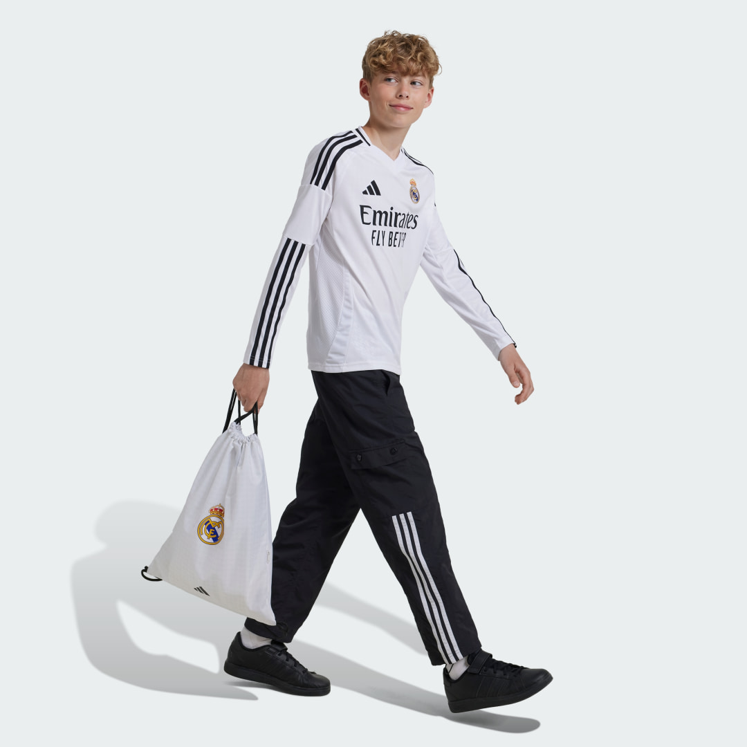 Adidas Real Madrid 24 25 Thuisshirt met Lange Mouwen Kids