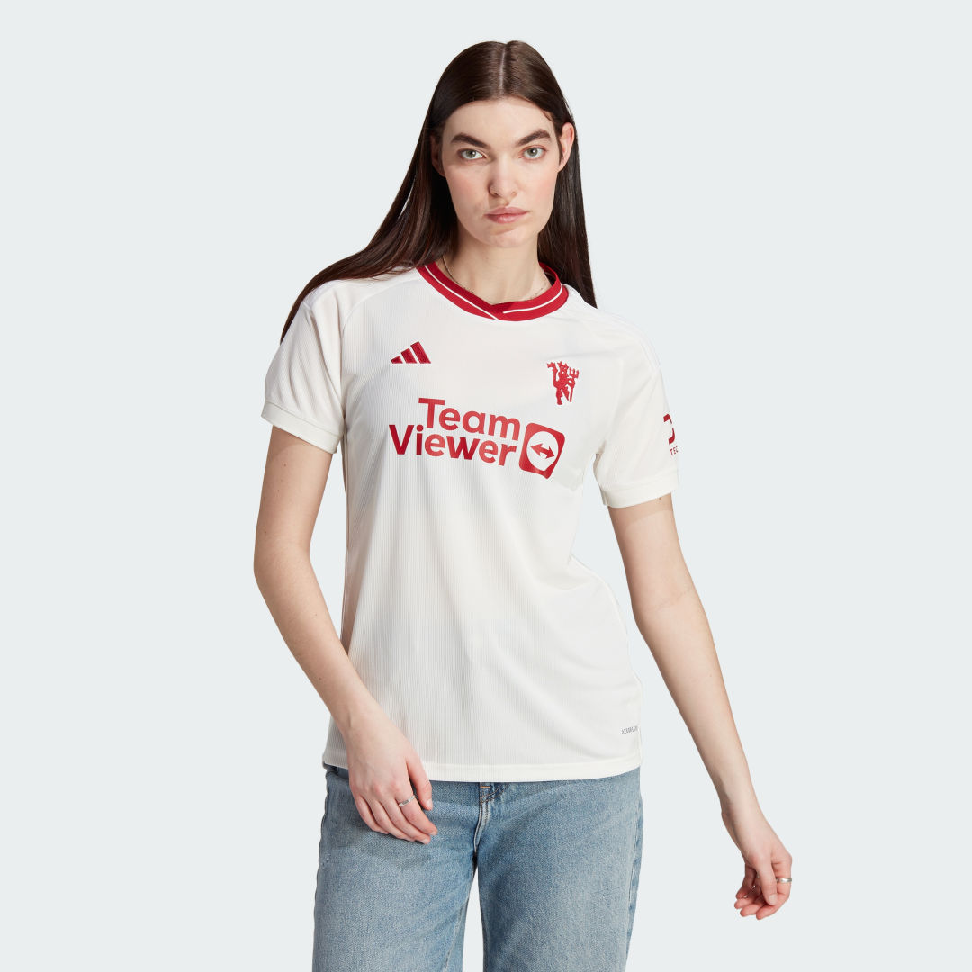 

adidas Jersey Tercer Uniforme Manchester United 23/24 Mujer, Blanco