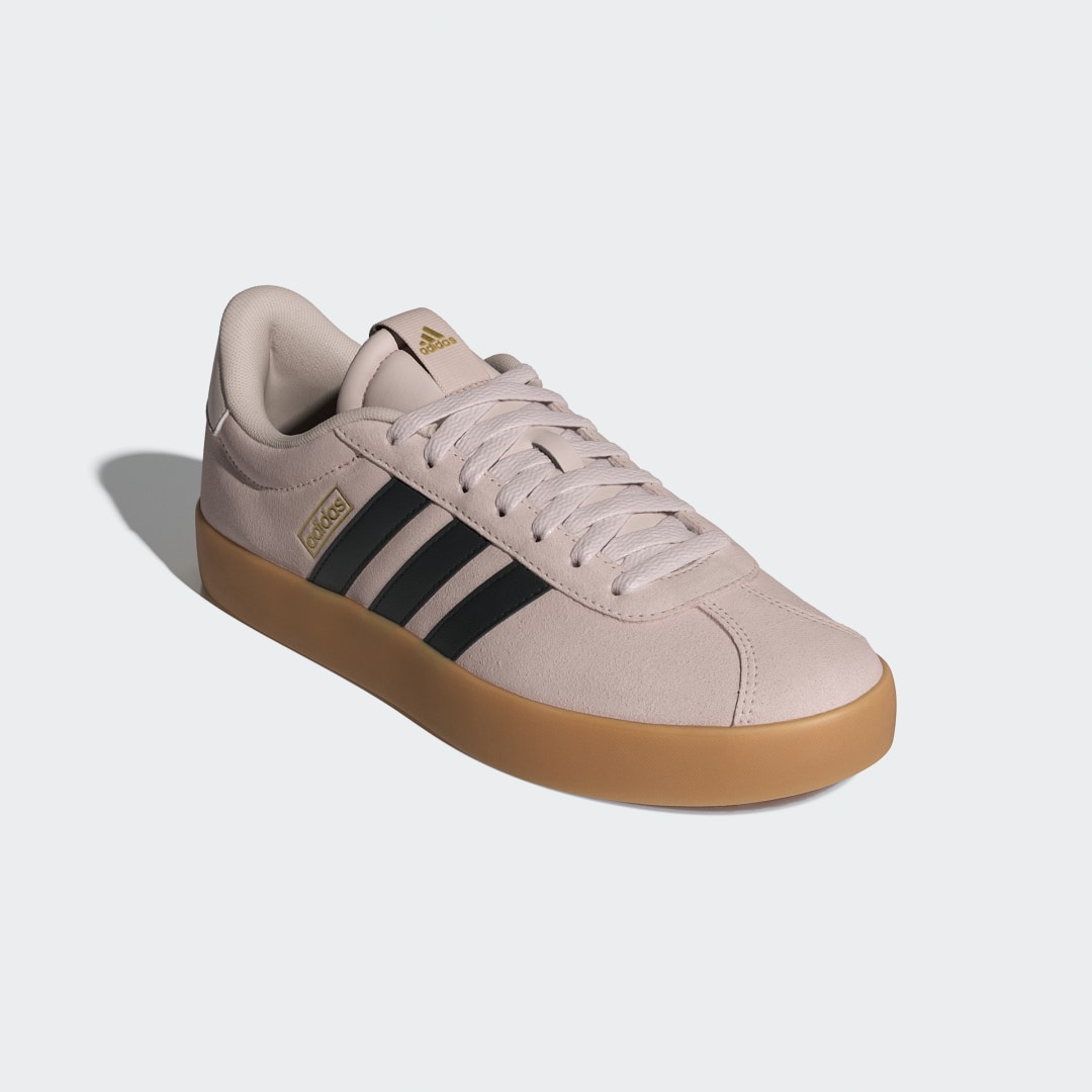 Adidas VL court sneaker Putty Mauve / Core Black / Gold Metallic