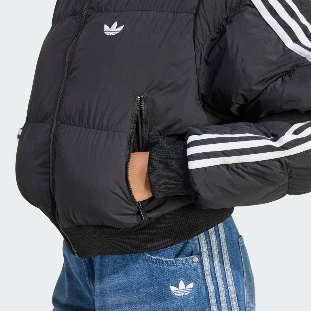 Adidas Adicolor Cropped Synthetisch Dons Pufferjack