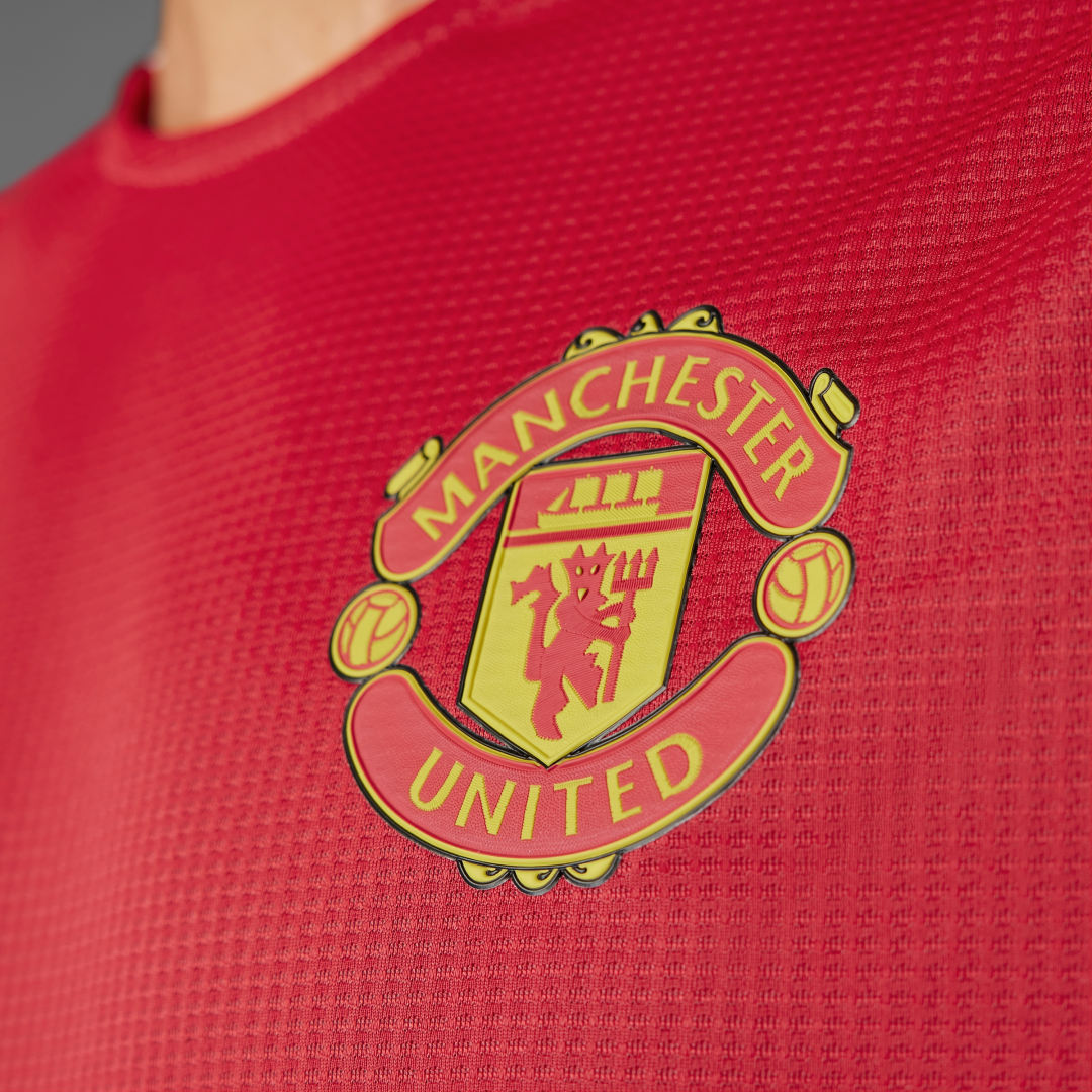Adidas Manchester United 24 25 Authentiek Thuisshirt met Lange Mouwen