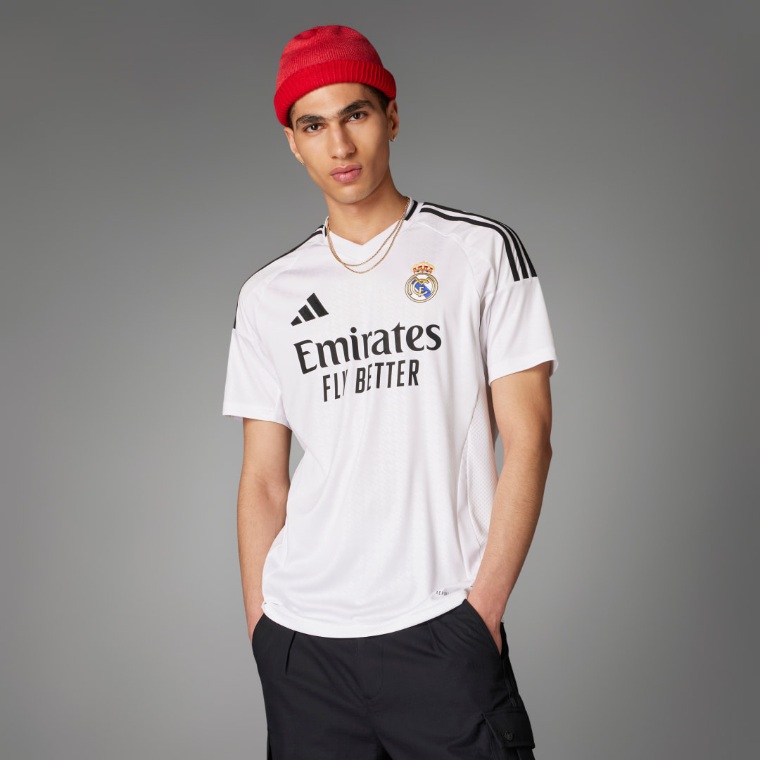 Adidas Real Madrid 2024 25 Home Shirt White- Heren White