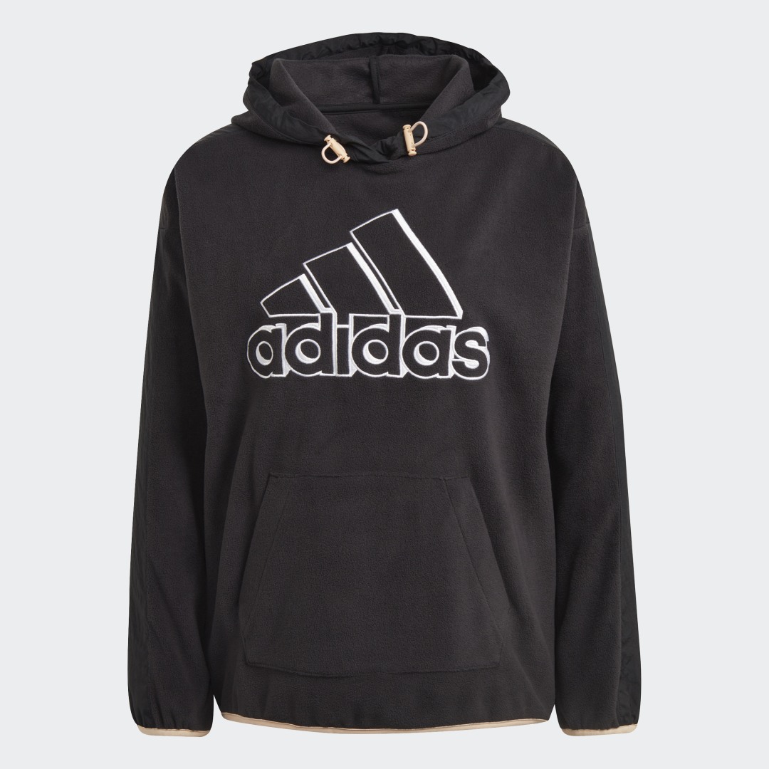 фото Флисовая худи brand love giant logo adidas sportswear