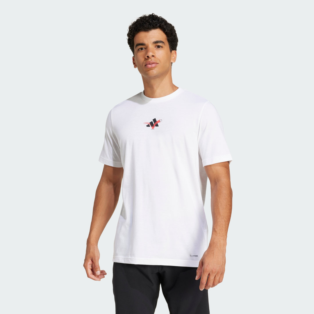 Adidas Tennis Happy 3 Balls Graphic T-shirt