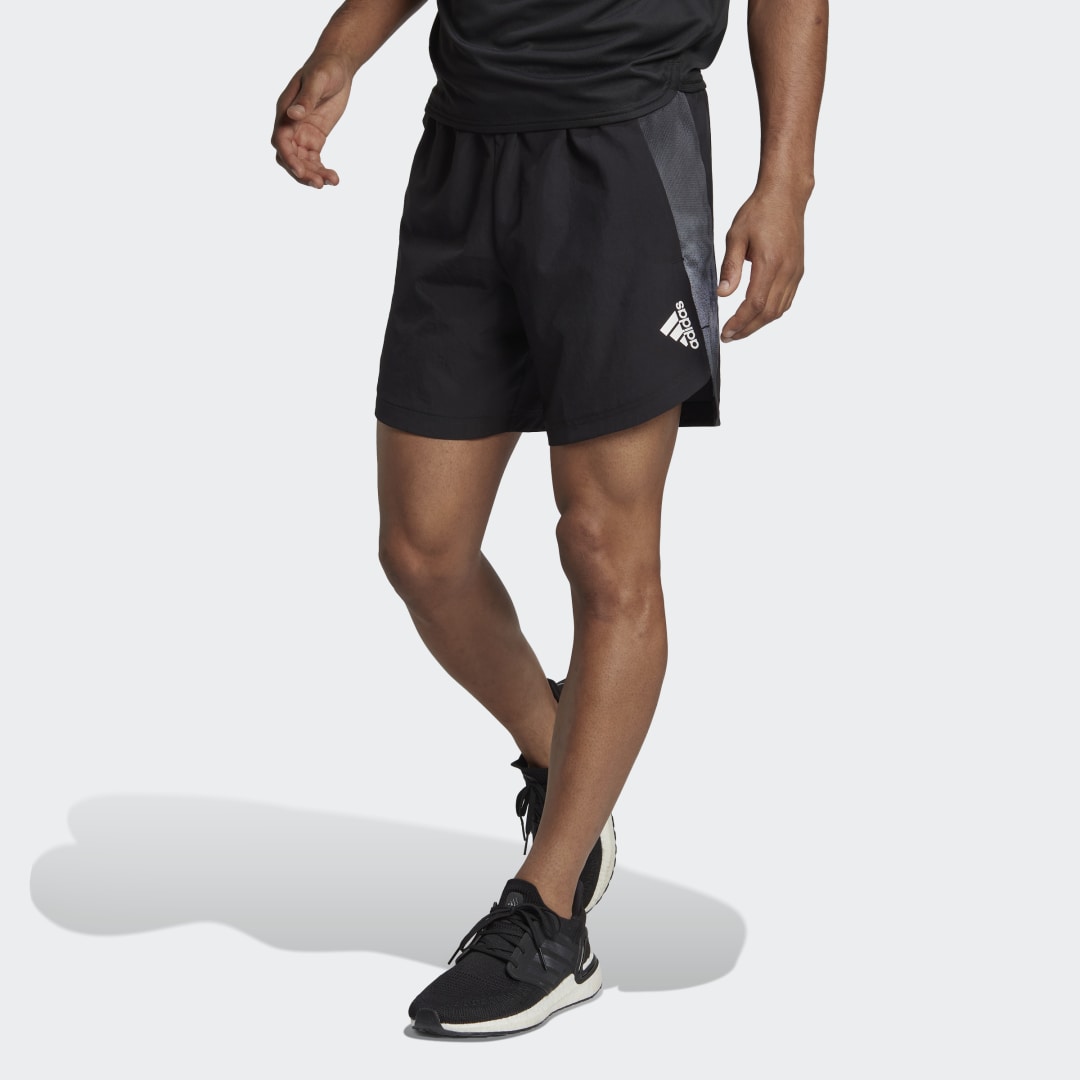adidas Designed for Movement AEROREADY HIIT Graphic Training Shorts Black S 7" Mens