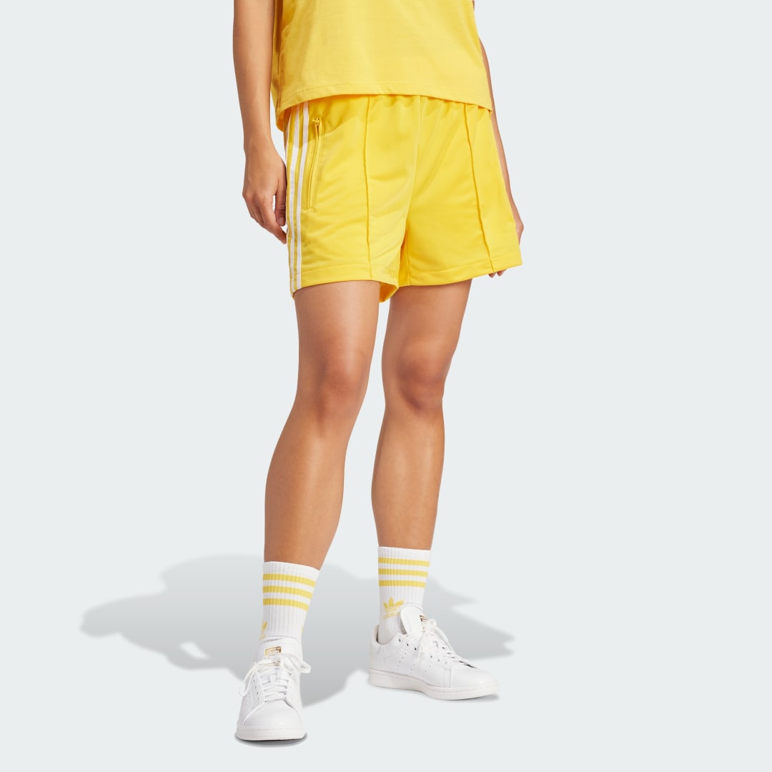Image of adidas Firebird Shorts Gold XS - Women Lifestyle Shorts