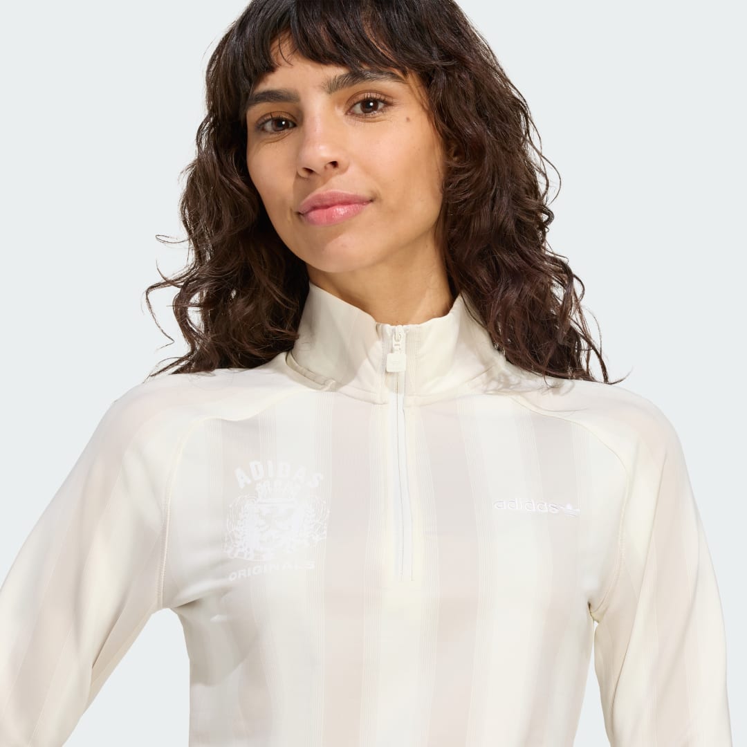 Adidas Graphic Football Longsleeve met Halflange Rits