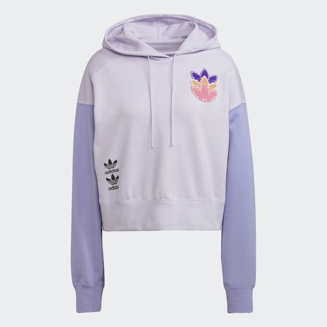 фото Укороченная худи logo play adidas originals