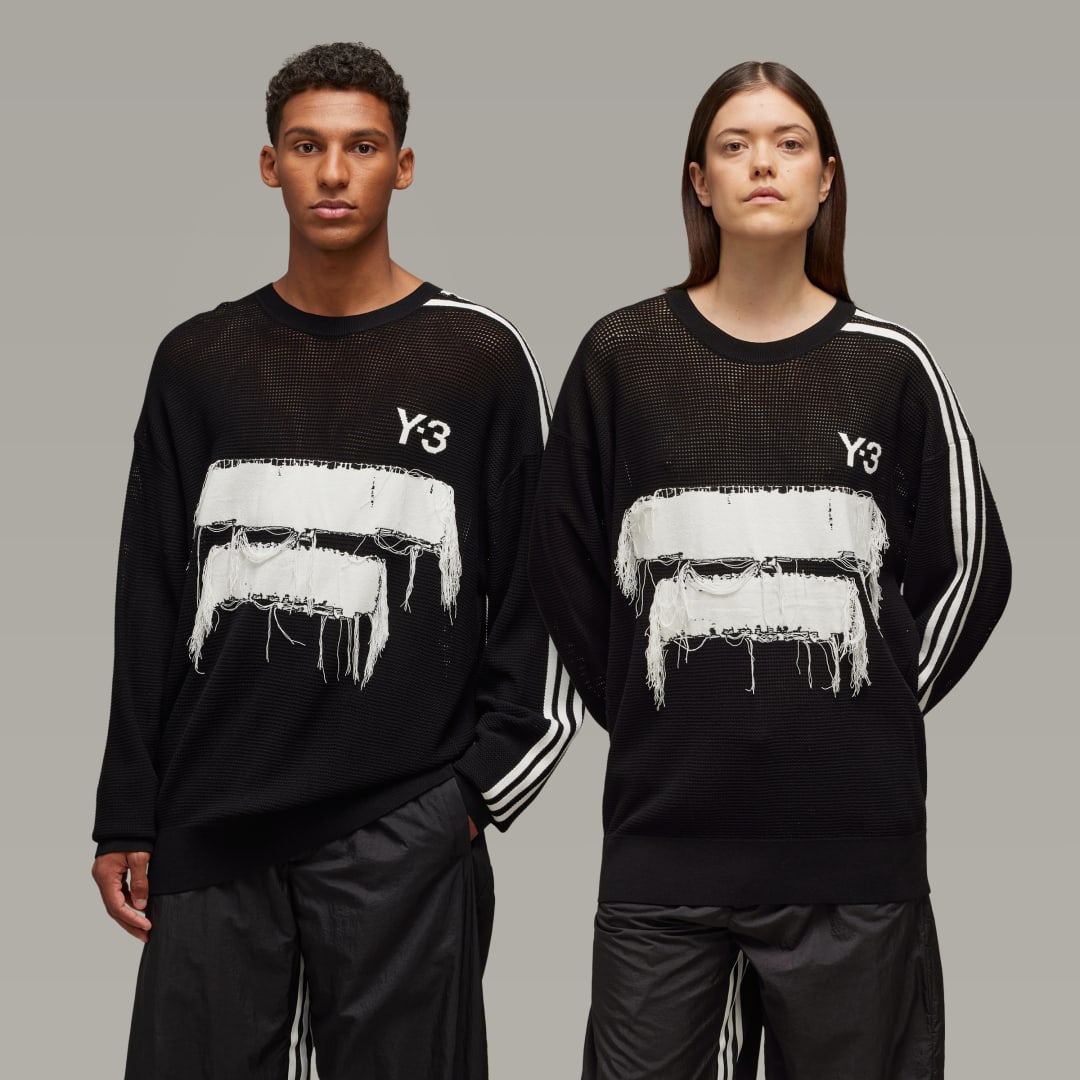 adidas Y-3 Graphic Knit Crew Sweater