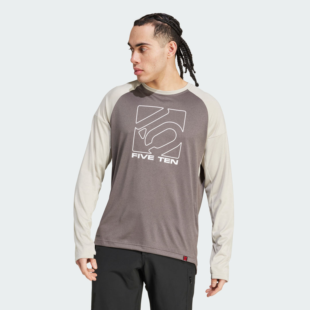 

adidas Polera Five Ten Manga Larga Polera Five Ten Manga Larga Hombre  - Hombre Ciclismo,Ciclismo de montaña,Originals, Charcoal / putty gris