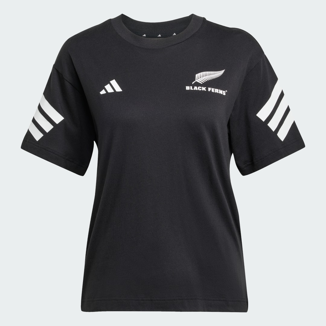 Adidas Black Ferns 3-Stripes T-shirt