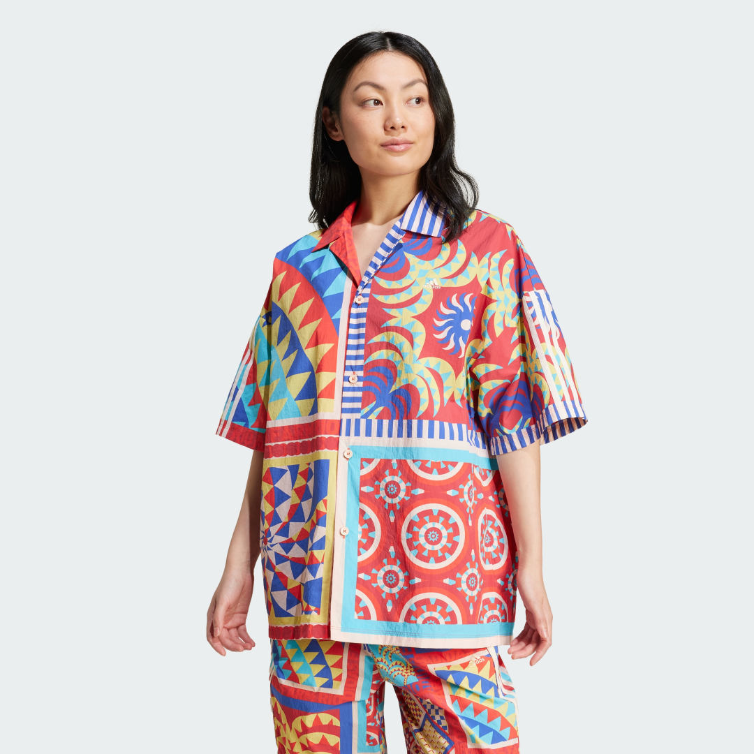 

Camisa adidas x Farm Rio Mujer, Azul