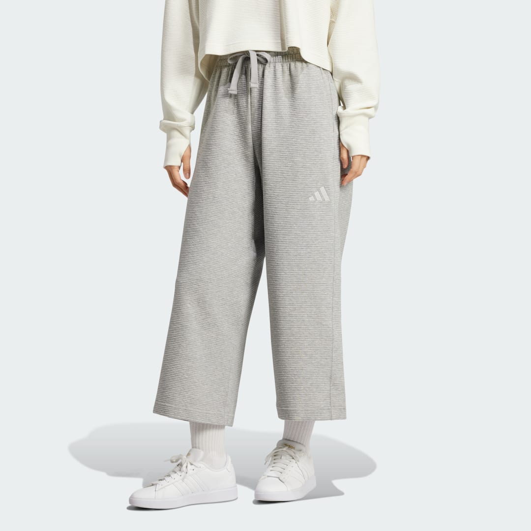 Adidas ALL SZN Rib 7 8 Wide Leg Broek