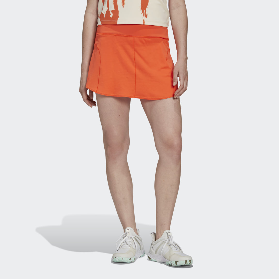 adidas Tennis Match Skirt Impact Orange XS Womens