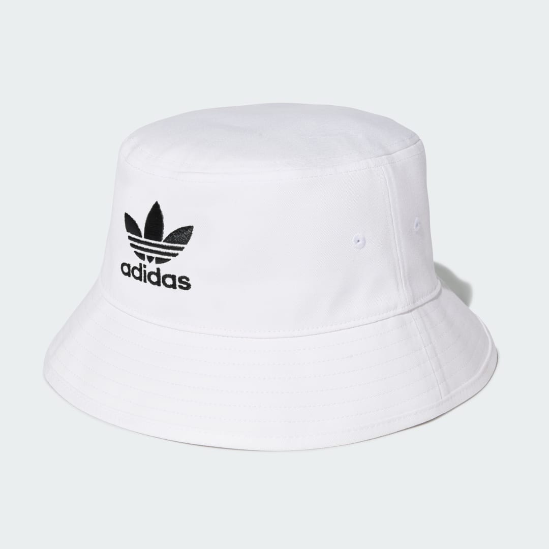 

adidas Gorro Pescador Adicolor Trifolio Unisex, Blanco