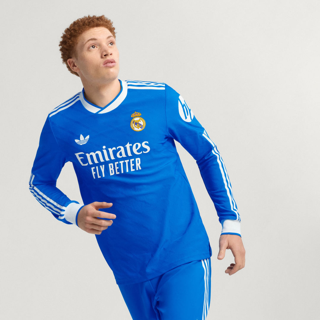 Adidas Real Madrid 25 26 Authentieke Derde Voetbalshirt met Lange Mouwen