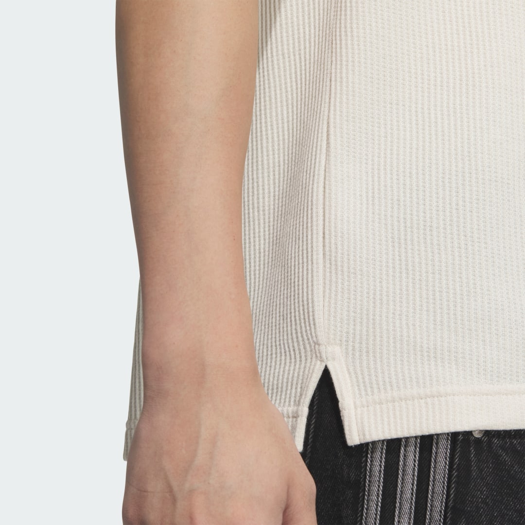 Adidas Waffle Poloshirt met Korte Mouwen