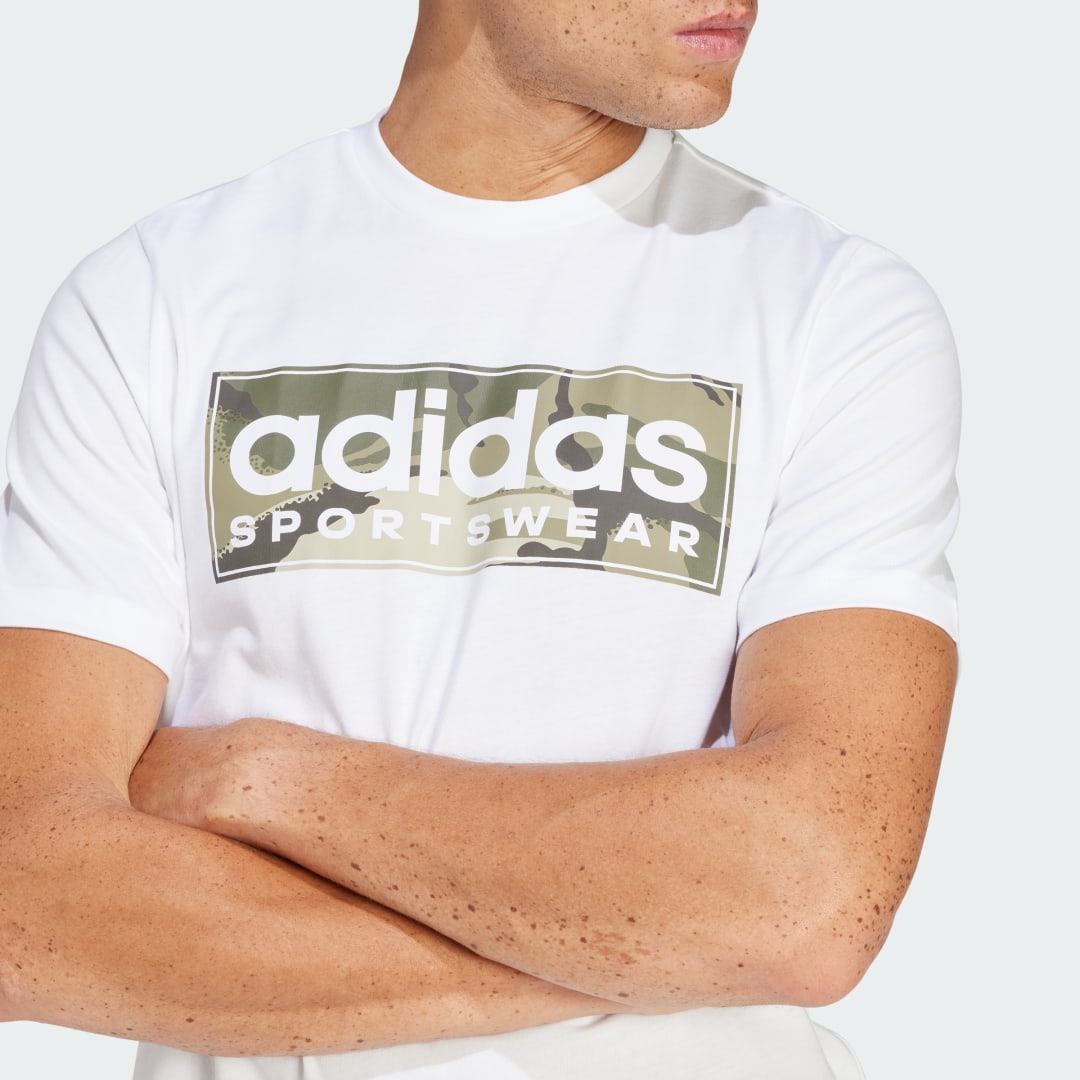Adidas Sportswear Camo Linear Graphic T-shirt