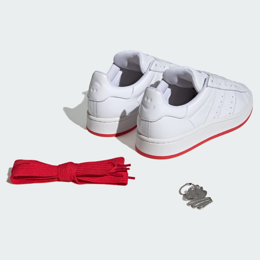 Adidas Campus sneaker Cloud White / Cloud White / Vivid Red