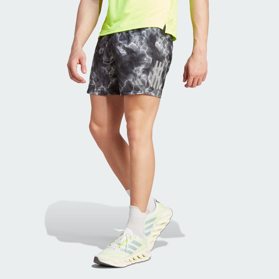adidas Own the Run Allover Print Shorts