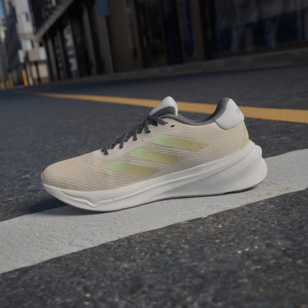 

adidas Tenis Supernova Stride Move for the Planet Unisex, Crystal sand/verde spark/oat