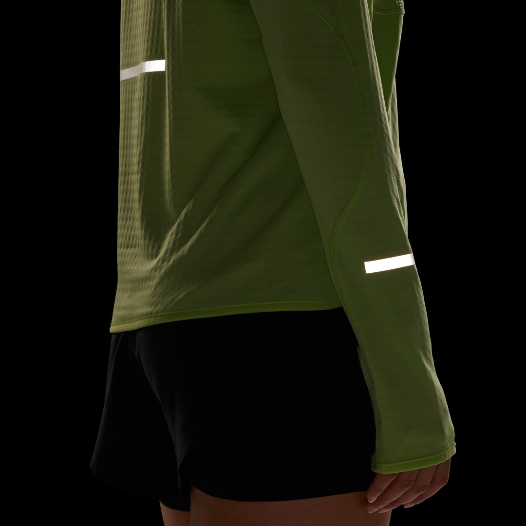 Adidas Ultimate Hi Vis Reflective Shirt met Halflange Rits