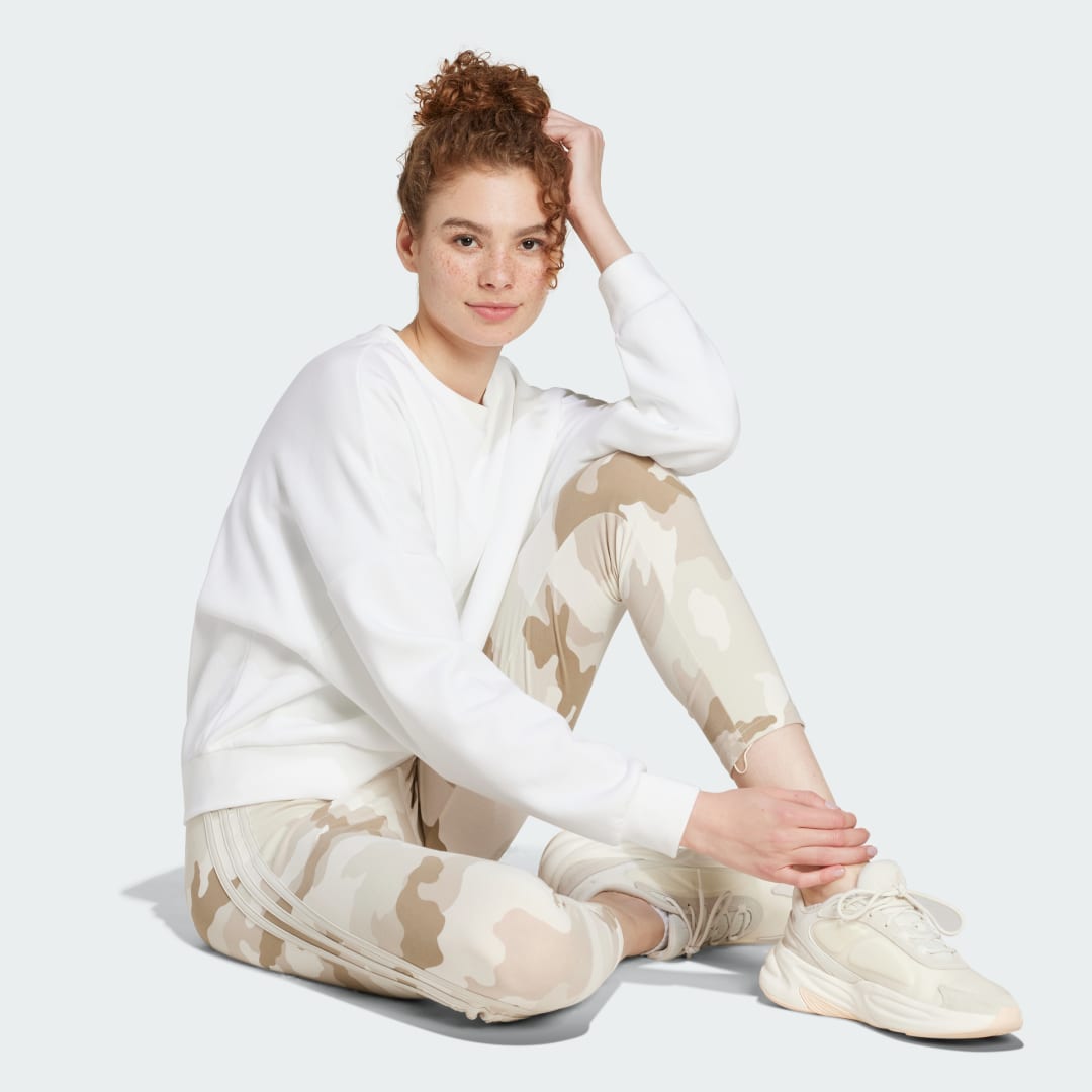 Adidas Essentials 3-Stripes Camo Print 7 8 Lange Legging