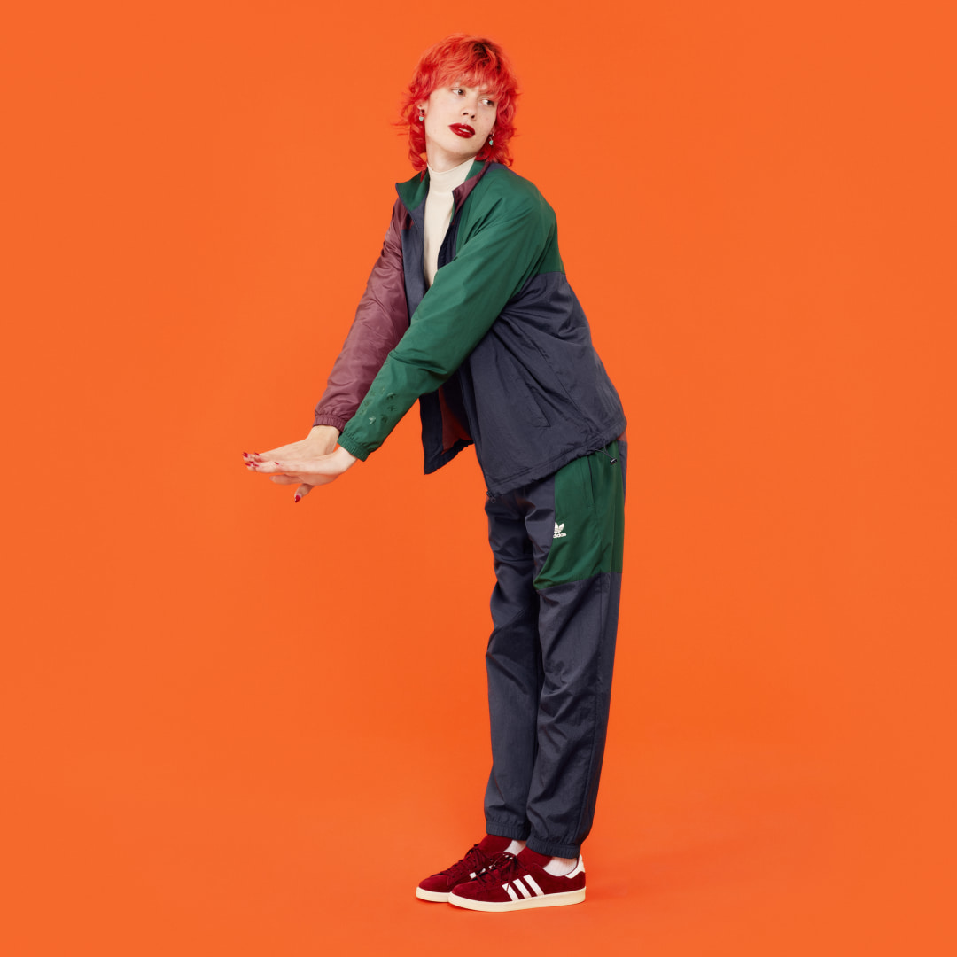 

adidas Pants Deportivos Adicolor Colorblock Hombre, Shadow azul/burgundy/collegiate verde